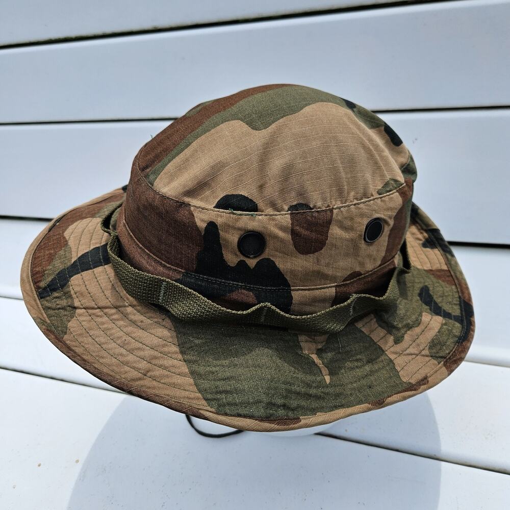 US Military Hat Sun Woodland Camouflage Pattern Type III Boonie Ripstop Camo 7